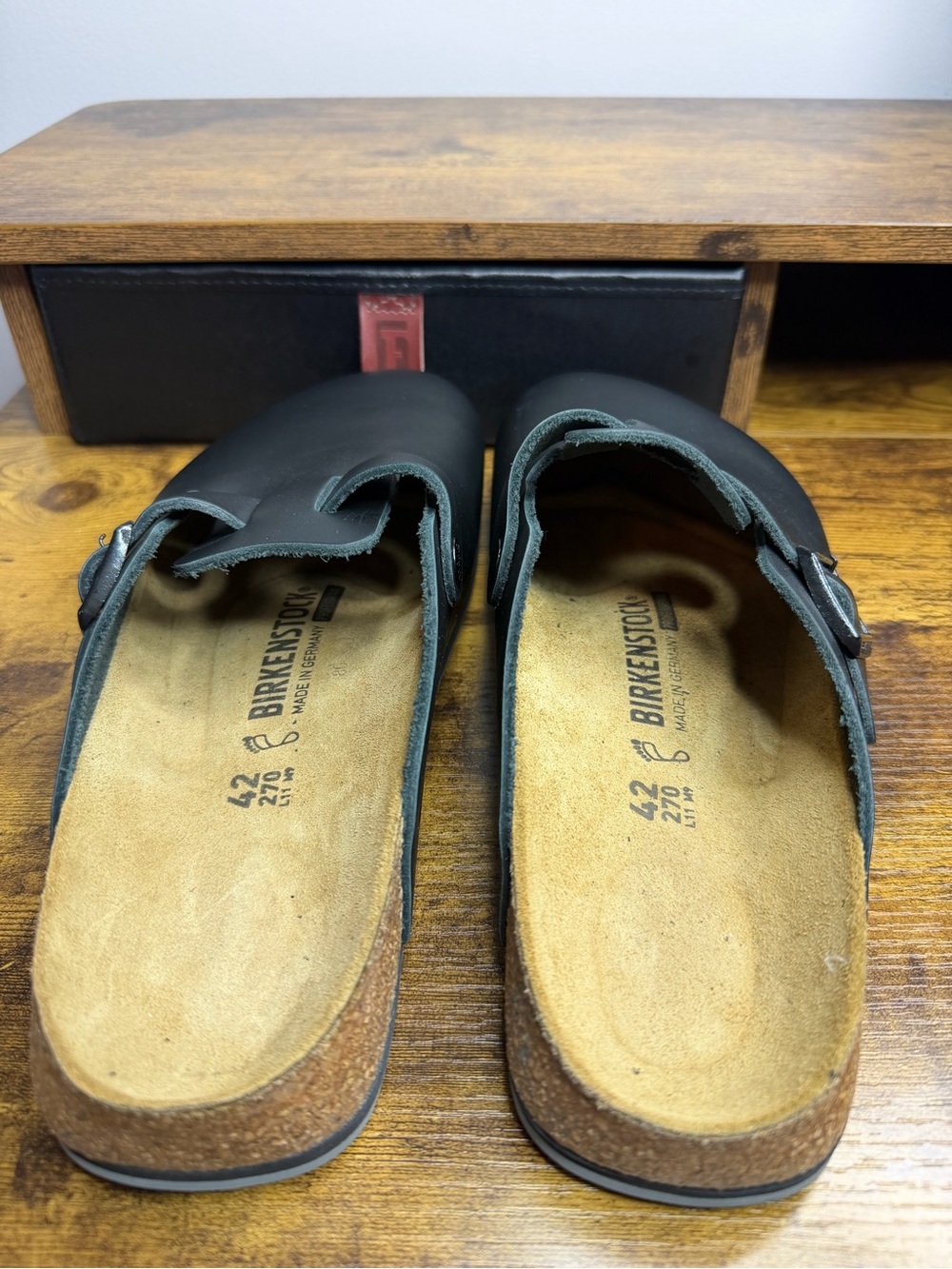NEW Birkenstock Boston Super Grip Clogs Black Size 42 L11 M9 - Picture 11 of 14